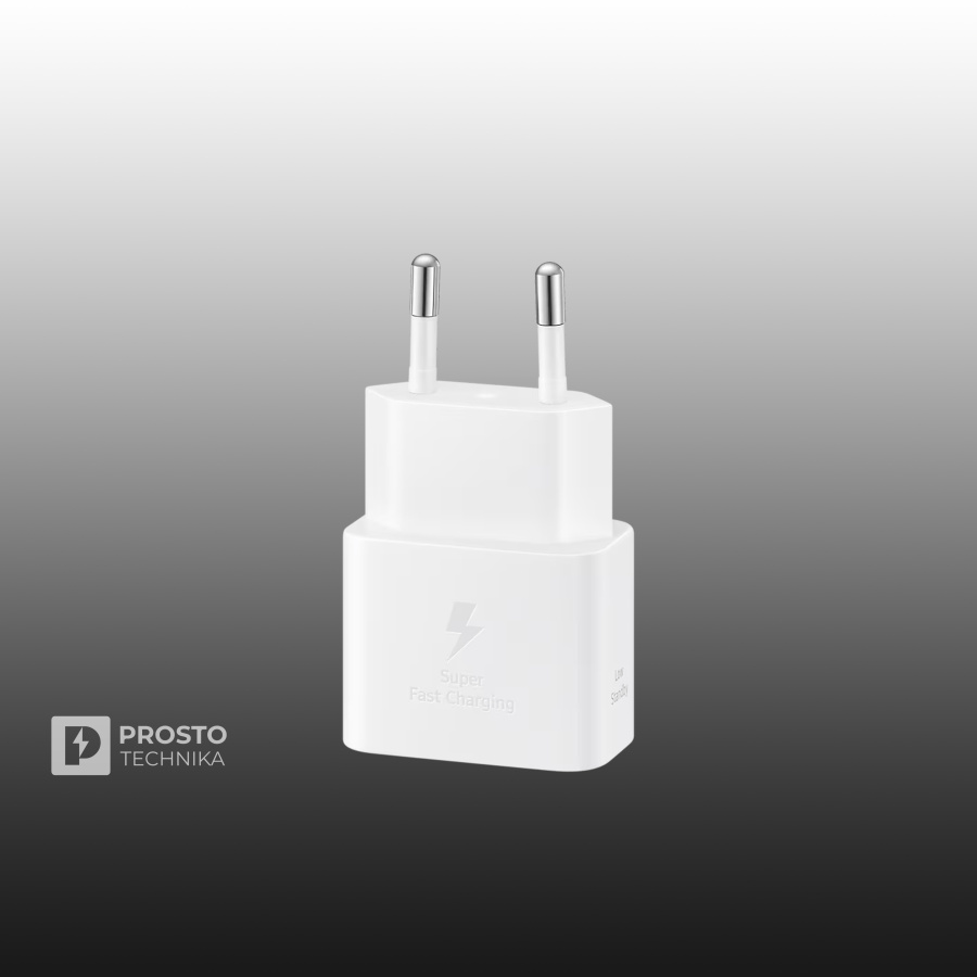 Сетевое зарядное устройство Samsung, 25 Вт, Type-C, белый